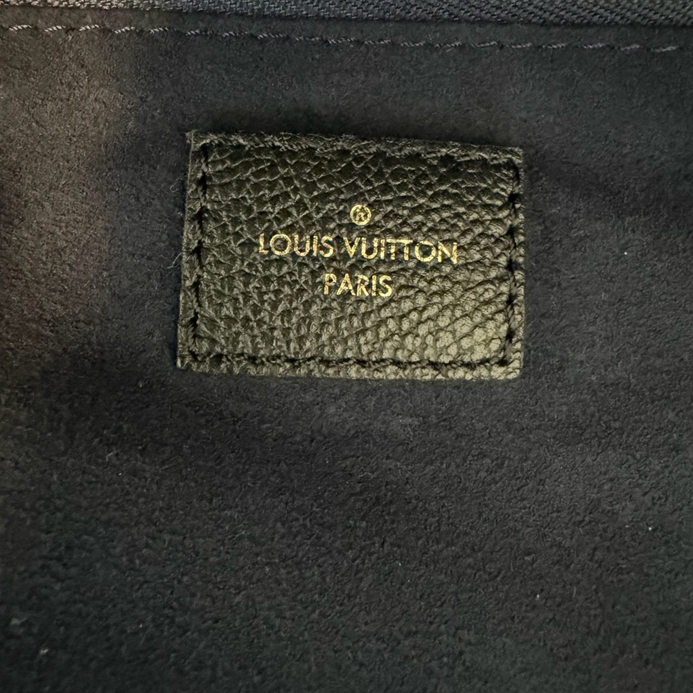 Louis Vuitton Black Embossed Monogram Neverfull Tote - Picture 14 of 16